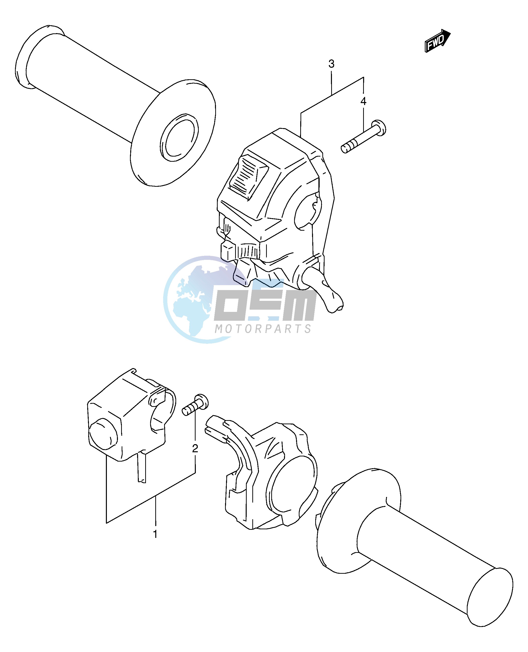 HANDLE SWITCH (MODEL W X,E24)