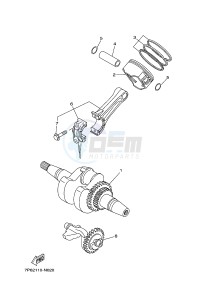 EF5500FW 357 (7P52 7P53 7P53) drawing CRANKSHAFT & PISTON