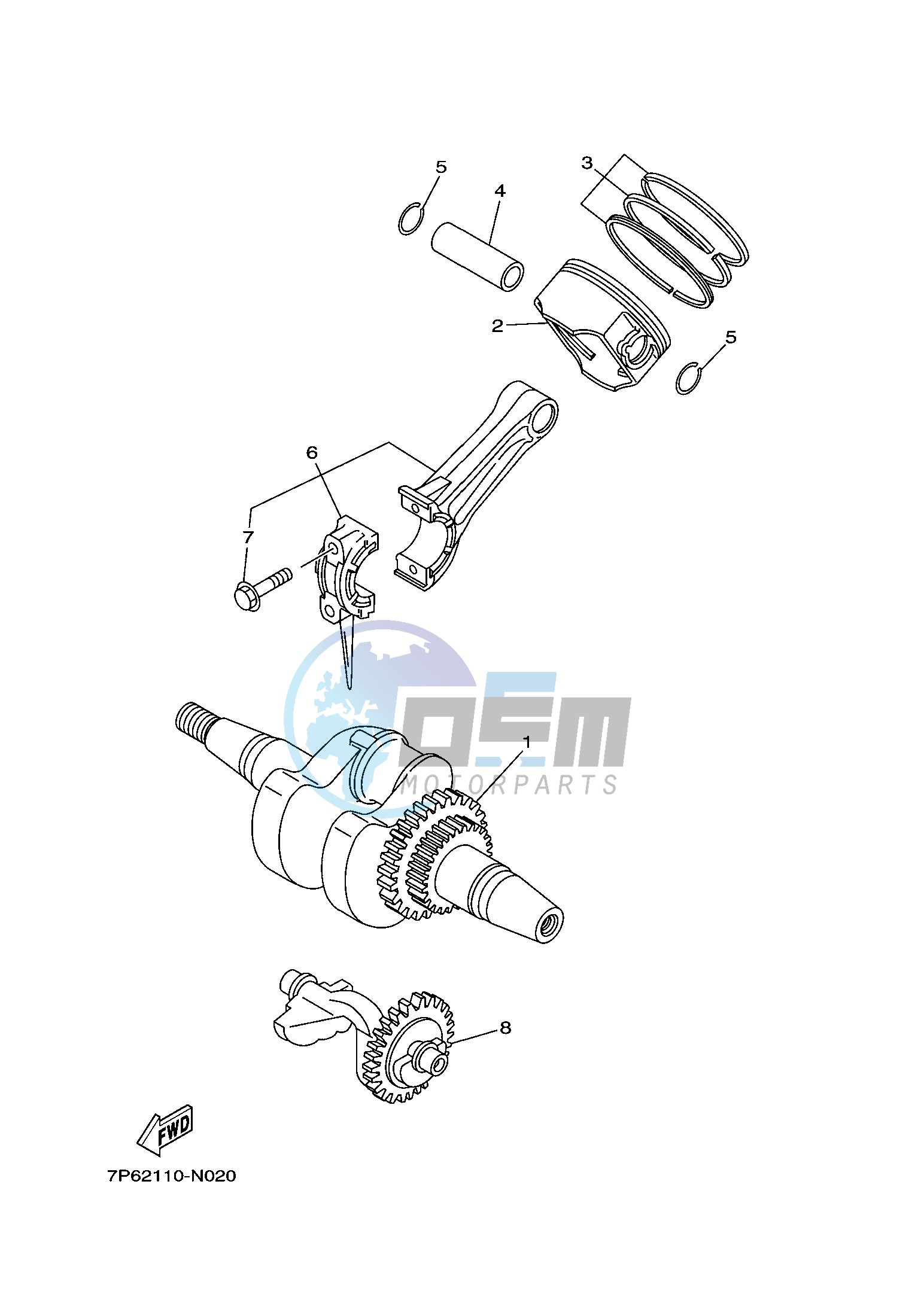 CRANKSHAFT & PISTON