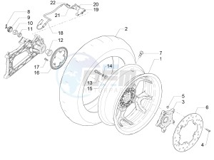 MP3 500 SPORT BUSINESS ABS E3-E4 (NAFTA)2 drawing Rear wheel