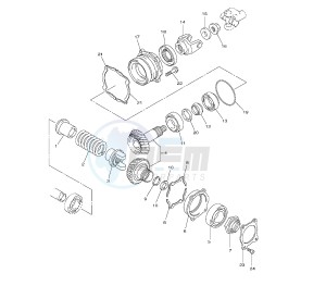 V-MAX 1700 drawing FRONT BEVEL GEAR