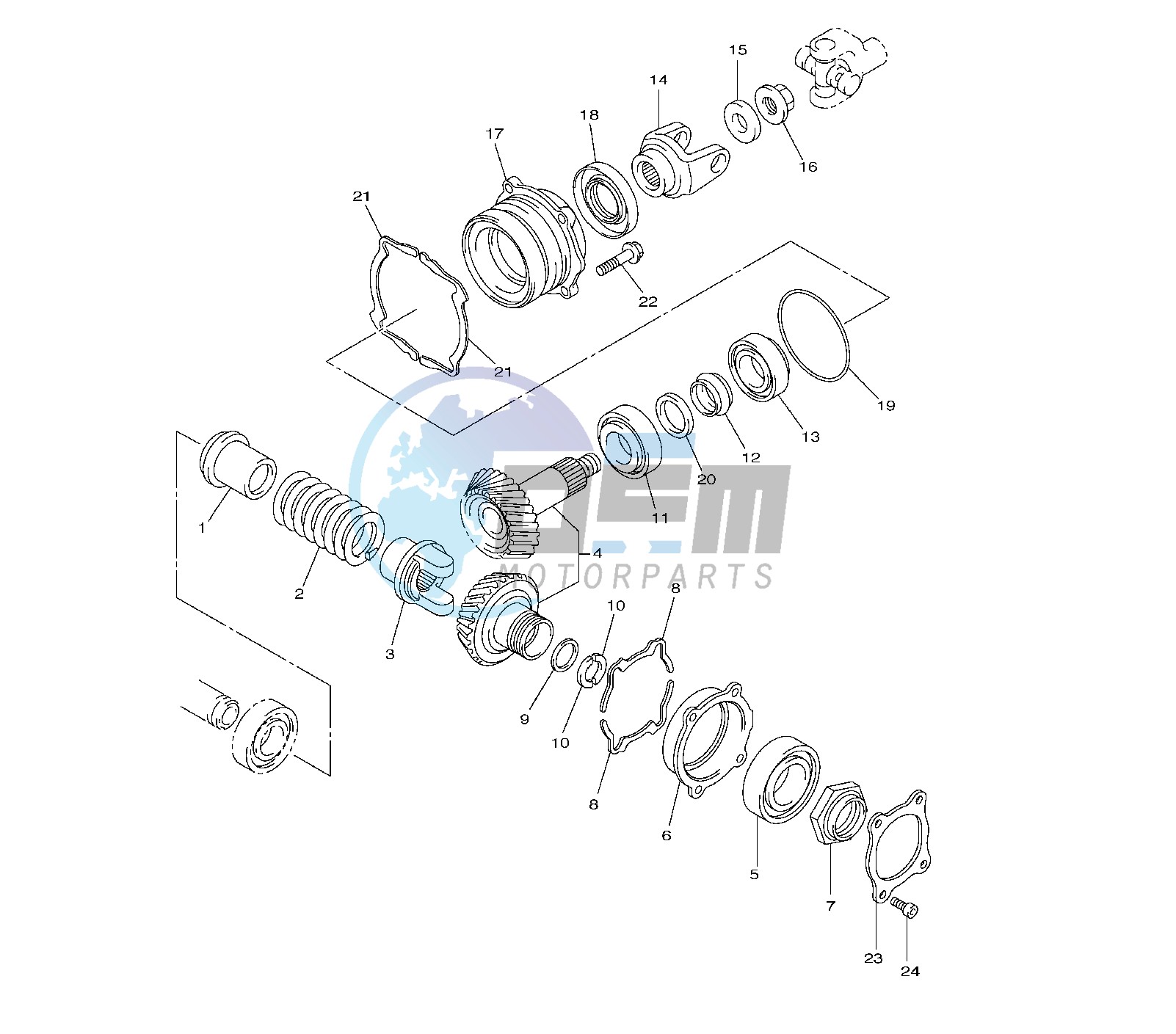 FRONT BEVEL GEAR