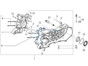 Liberty 50 2t Sport drawing Crankcase