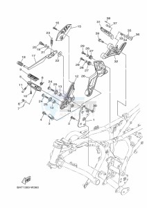 MT-07 MTN690 (BATK) drawing STAND & FOOTREST 2