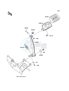 VN1700_VOYAGER_CUSTOM_ABS VN1700KCF GB XX (EU ME A(FRICA) drawing Brake Pedal