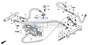 GL1800A drawing THROTTLE BODY (TUBING)