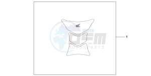 CBR1000RR drawing TANK PAD