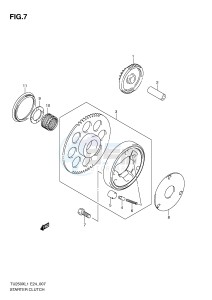 TU250X (E24) drawing STARTER CLUTCH