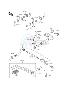 ZG 1200 B [VOYAGER XII] (B10-B14) [VOYAGER XII] drawing GEAR CHANGE MECHANISM