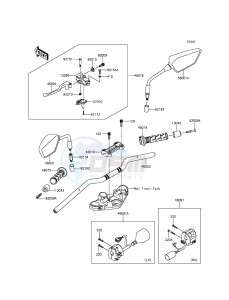 Z300_ABS ER300BFF XX (EU ME A(FRICA) drawing Handlebar