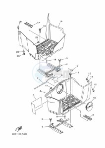 YFM700FWAD YFM70GPLK (B4F3) drawing STAND & FOOTREST