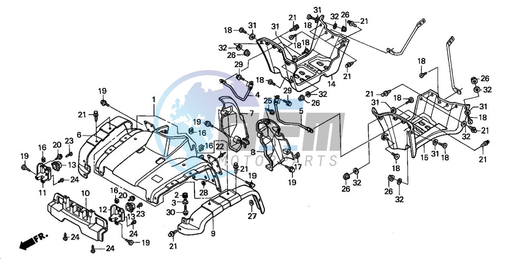 FRONT FENDER (ES)