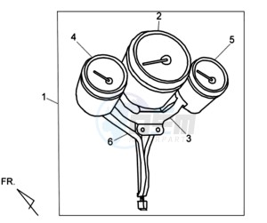 CELLO 50 drawing SPEEDOMETER CLOCK