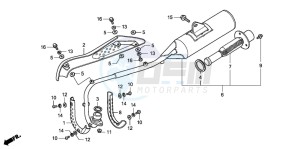 CRF50F drawing EXHAUST MUFFLER