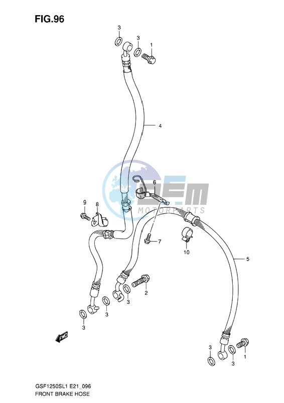 FRONT BRAKE HOSE