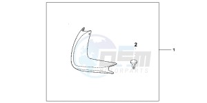 VFR1200FDC VFR1200F Dual Clutch E drawing SIDE DEFLECTOR