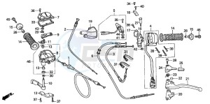 TRX350TE RANCHER ES drawing CABLE/SWITCH