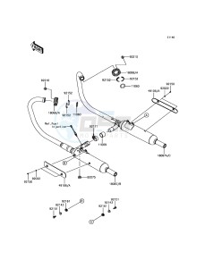 W800 EJ800AGF GB XX (EU ME A(FRICA) drawing Muffler(s)