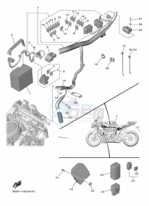 YZF690 YZF-R7 (BEBA) drawing ELECTRICAL 1