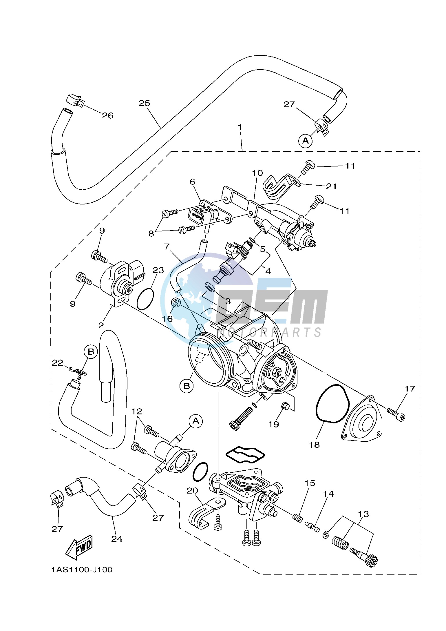 THROTTLE BODY ASSY 1