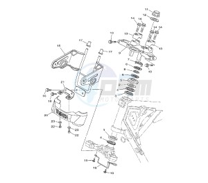 YBR 125 drawing STEERING STEM