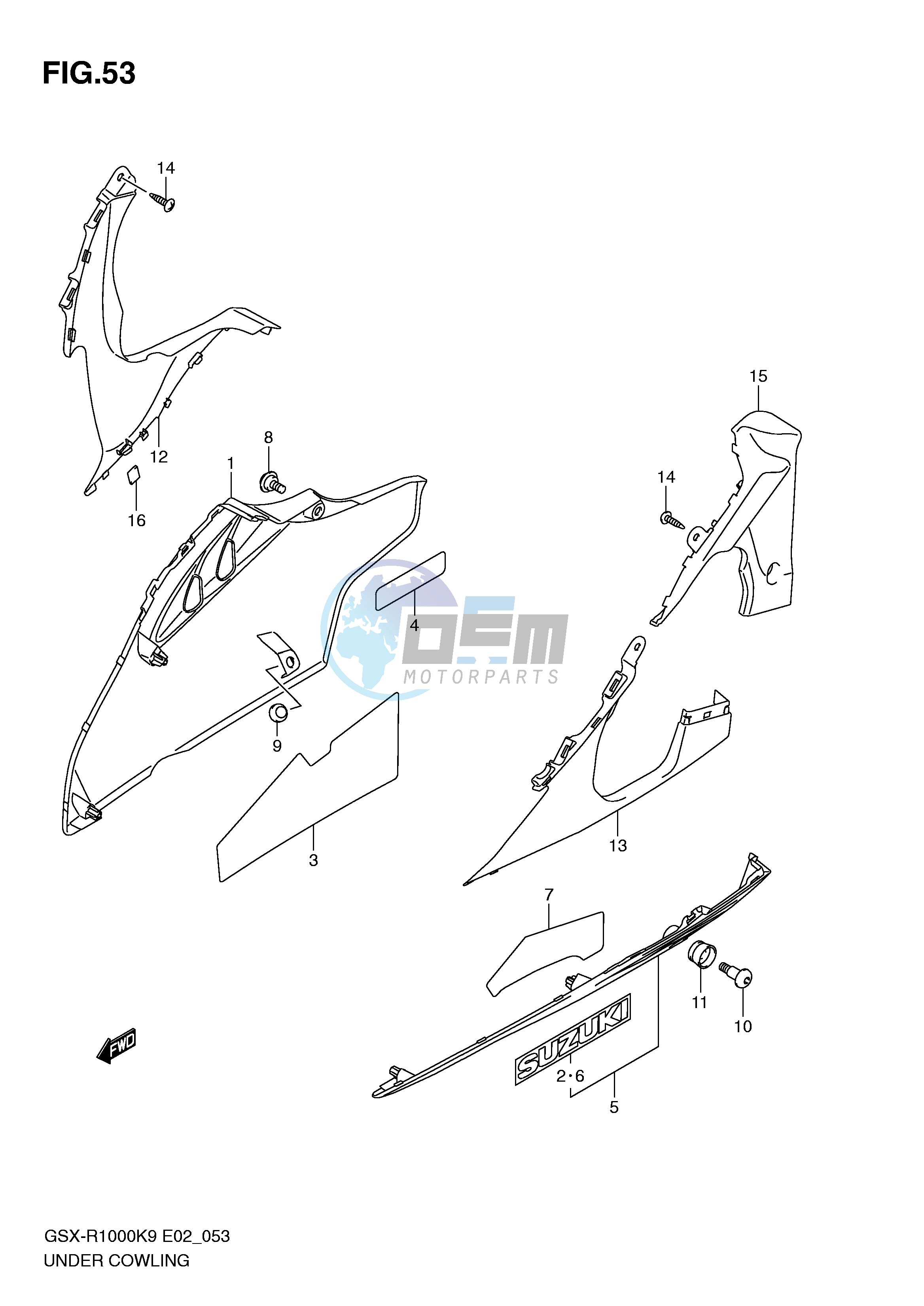 UNDER COWLING (MODEL K9)