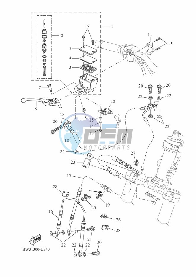 FRONT MASTER CYLINDER