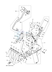 MTN1000 MT-10 (B678) drawing EXHAUST