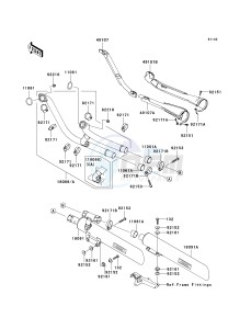 VN 2000 E [VULCAN 2000 CLASSIC] (6F-7F) E7F drawing MUFFLER-- S- -