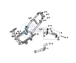 ORBIT II 50 45KMH (L8) EU drawing FRAME / ENGINE MOUNT