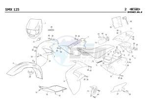 SMX-125-4T-BLUE drawing COWLING