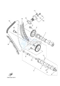 MT07A MT-07 ABS 700 (BU21) drawing CAMSHAFT & CHAIN