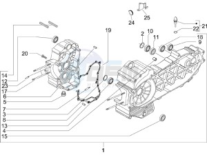 Beverly 400 ie e3 drawing Crankcase