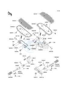 VN 1500 N [VULCAN 1500 CLASSIC FI] (N1-N3) [VULCAN 1500 CLASSIC FI] drawing FOOTRESTS