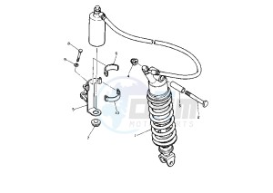 FZR 1000 drawing REAR SUSPENSION