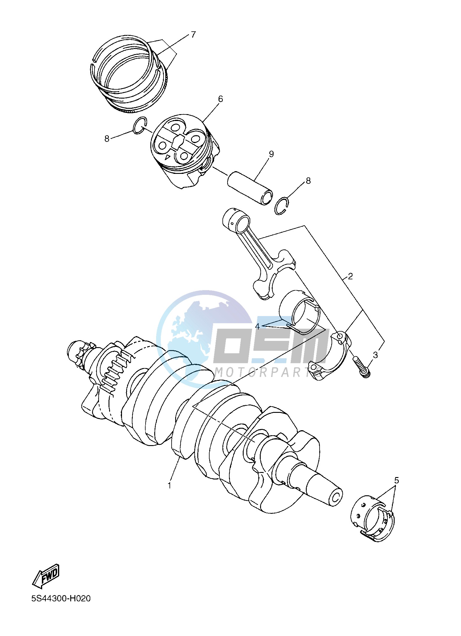 CRANKSHAFT & PISTON