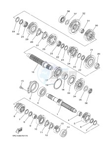 MT09A MT-09 ABS 900 (2DRA 2DRB) drawing TRANSMISSION