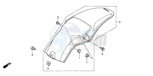 CR85R drawing REAR FENDER