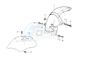 Zip 50 4T drawing Mudguard