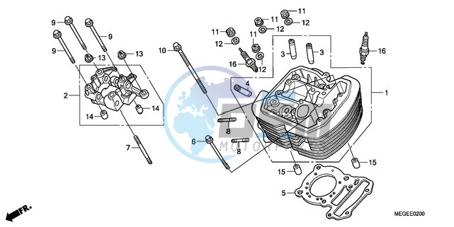 FRONT CYLINDER HEAD