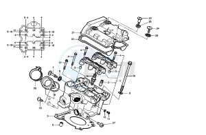 V RAPTOR 650 drawing REAR CYLINDER HEAD