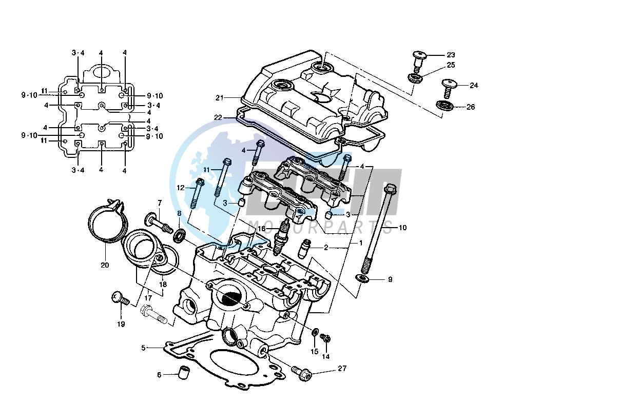 REAR CYLINDER HEAD