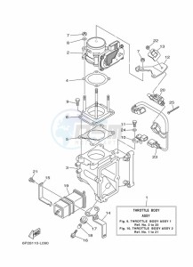 F250UA-Y12 drawing THROTTLE-BODY