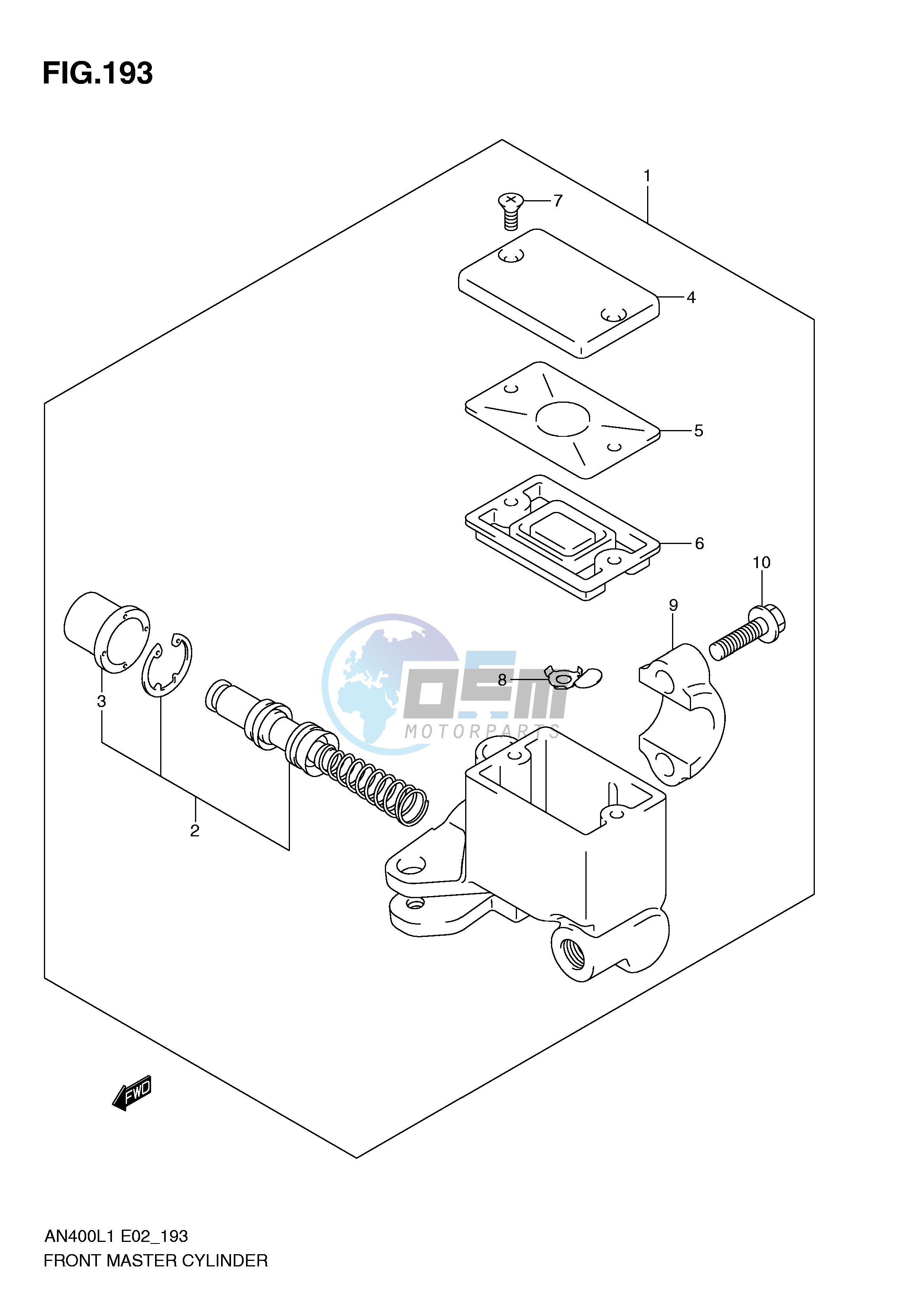 FRONT MASTER CYLINDER (AN400L1 E2)