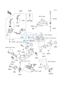 KLX 250 W [KLX250SF] (W9F) W9F drawing IGNITION SWITCH