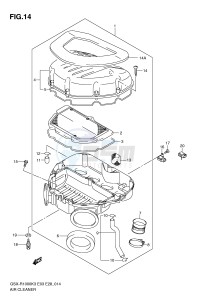 GSX-R1000 (E3-E28) drawing AIR CLEANER