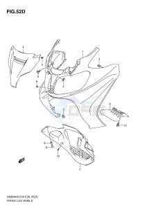 AN650 (E3-E28) Burgman drawing FRONT LEG SHIELD (AN650AL0)