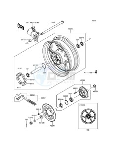 Z800 ZR800ADS FR GB XX (EU ME A(FRICA) drawing Rear Hub