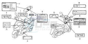 SES125 drawing CAUTION LABEL