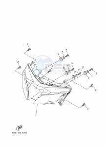 YZF125-A YZF-R125 (B5G2) drawing HEADLIGHT